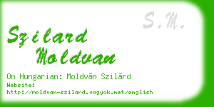 szilard moldvan business card